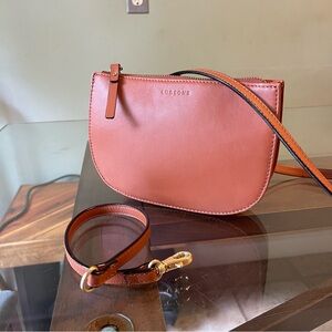 Lo&Sons Waverly 2, small, Sienna Leather and Gold hardware